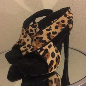 DVF DIane von Furstenberg Pony Hair New Heels 8.5